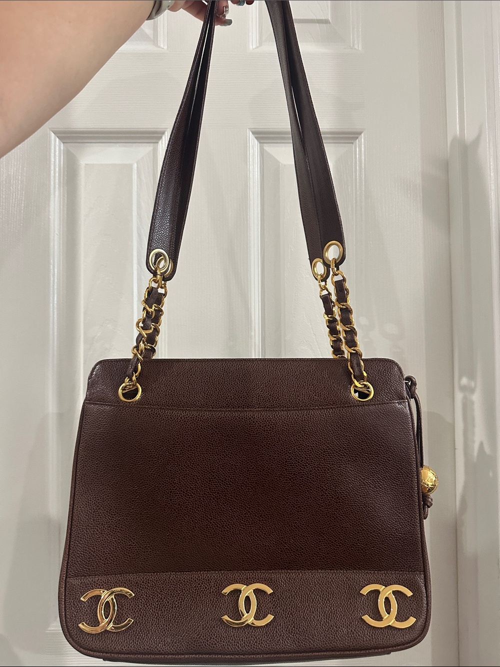 CHANEL Brown Triple CC